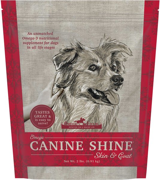 Omega Fields Omega Canine Shine Skin & Coat Dog Supplement, 2-lb bag slide 1 of 2
