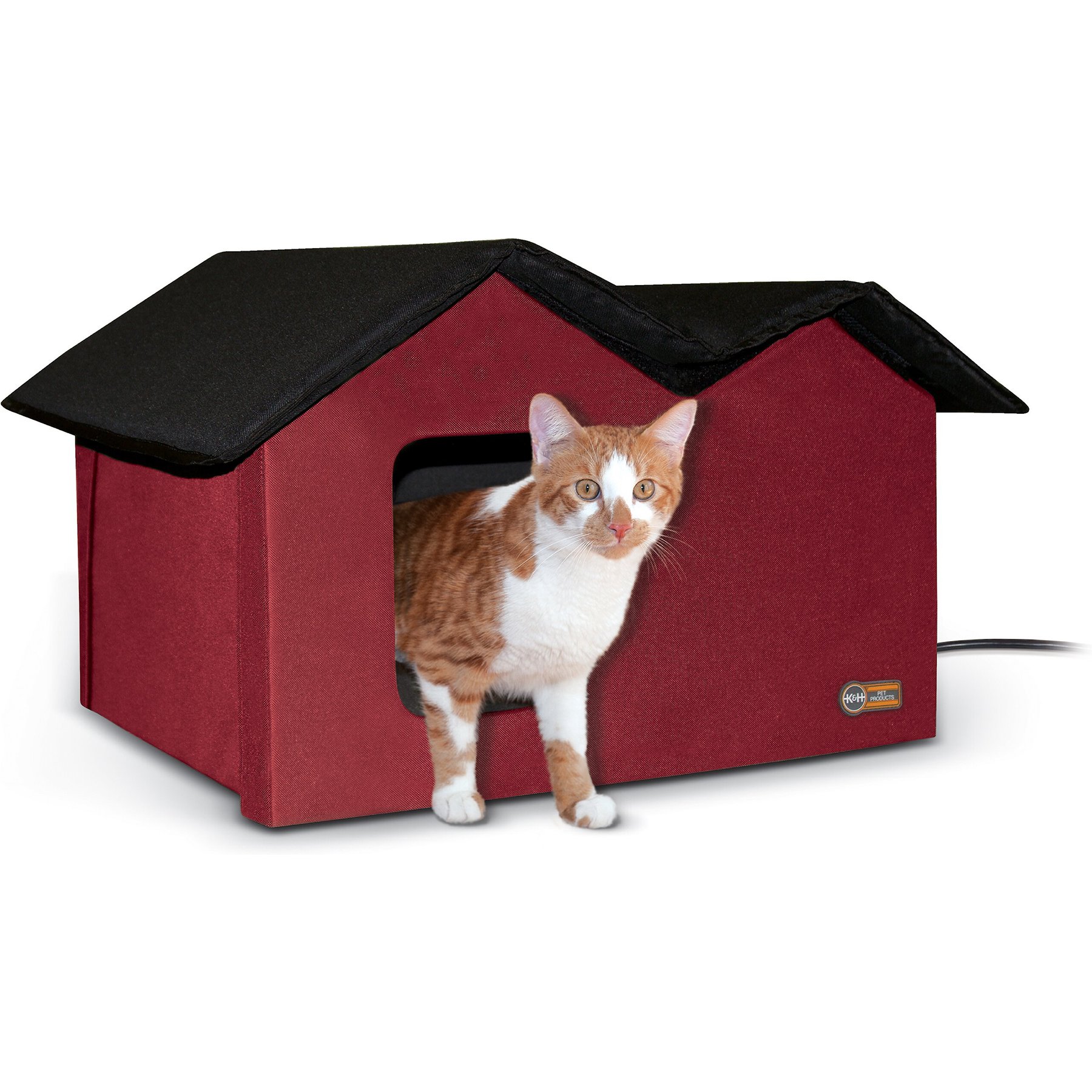 Large heated cat house hotsell