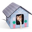 K&H Pet Products Outdoor Heated Holiday Gingerbread Cat House