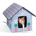 K&H Pet Products Outdoor Heated Kitty House Cat Shelter, Cottage