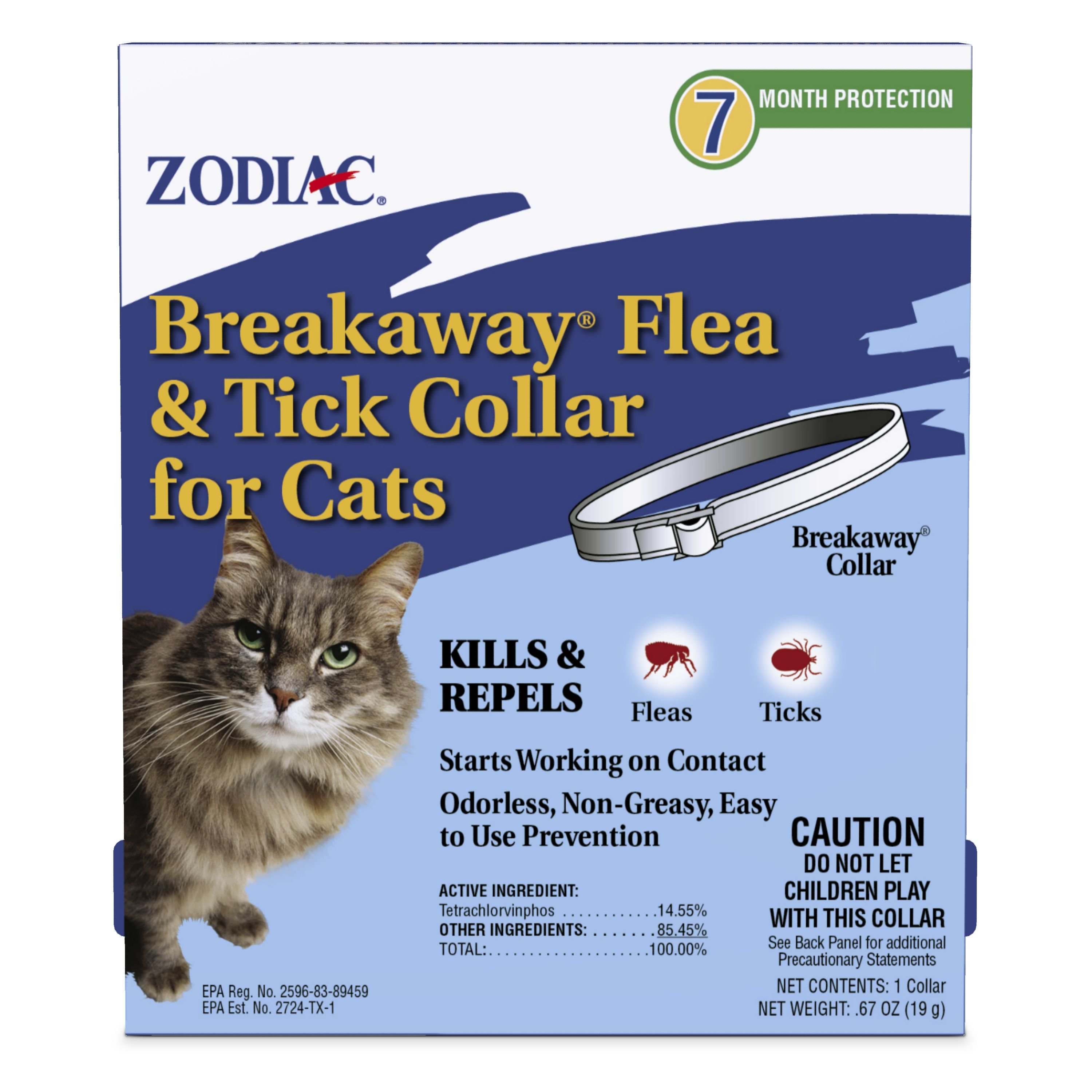 ZODIAC Flea Tick Collar for Cats reviews Chewy