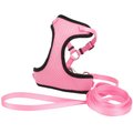 Comfort Soft Mesh Cat Harness & Leash, Pink Bright, 11 to 14-in chest