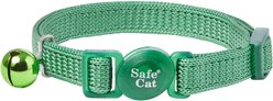 Safe Cat Snag-Proof Polyester Breakaway Cat Collar with Bell, Hunter slide 1 of 2