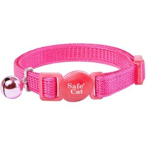 SAFE CAT Jeweled Glitter Polyester Breakaway Cat Collar with Bell ...