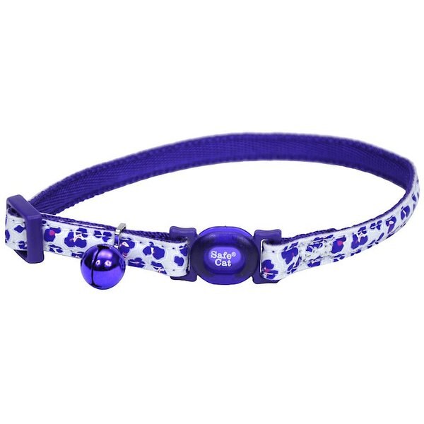 SAFE CAT Fashion Adjustable Breakaway Cat Collar, Pink Zebra