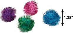 Turbo Glitter Pom Pom Ball Cat Toy, 4 count slide 2 of 2