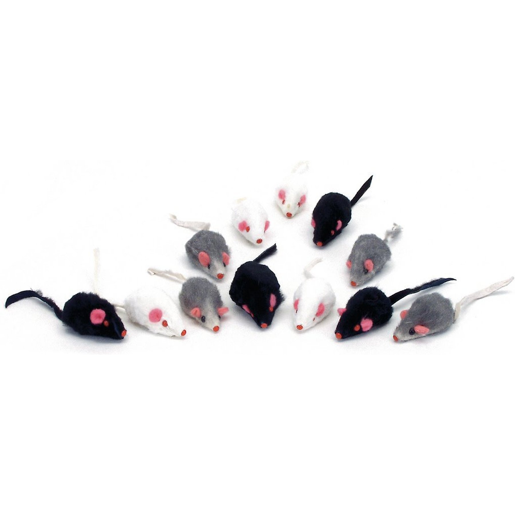 Turbo Felt Mice Cat Toy, Assorted Colors
