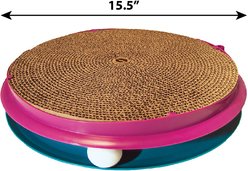 Turbo Track Ball & Scratch Pad Cat Toy with Catnip slide 2 of 4
