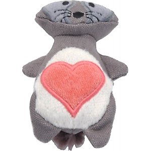 Turbo Scent Locker Heart Plush Animal Cat Toy & Catnip Spray, Raccoon