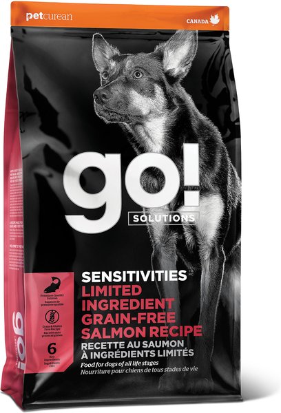 Go! Solutions SENSITIVITIES Limited Ingredient Salmon Grain-Free Dry Dog Food, 12-lb bag slide 1 of 10
