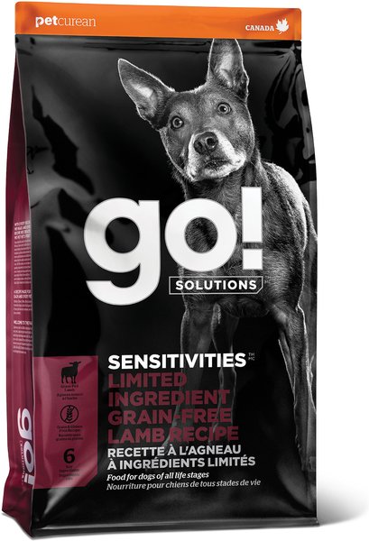 Go! Solutions SENSITIVITIES Limited Ingredient Lamb Grain-Free Dry Dog Food, 3.5-lb bag slide 1 of 9