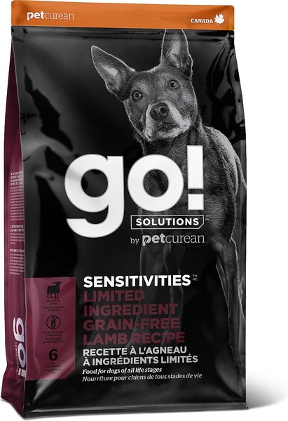Go! Solutions SENSITIVITIES Limited Ingredient Lamb Grain-Free Dry Dog Food, 12-lb bag slide 1 of 3