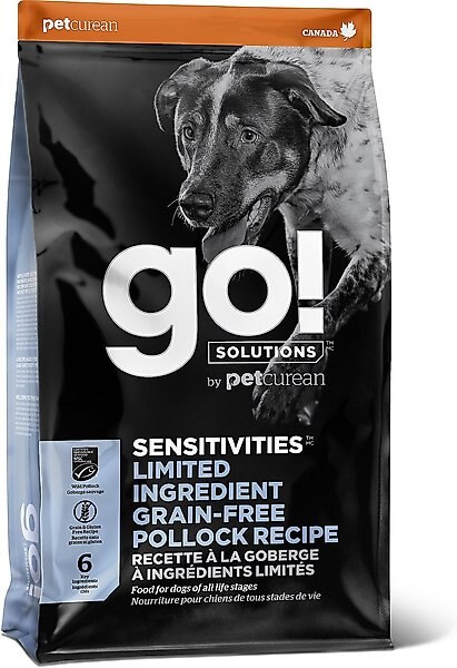 Petcurean GO! Solutions Sensitivities Limited Ingredient Pollock Recipe Dry Dog Food