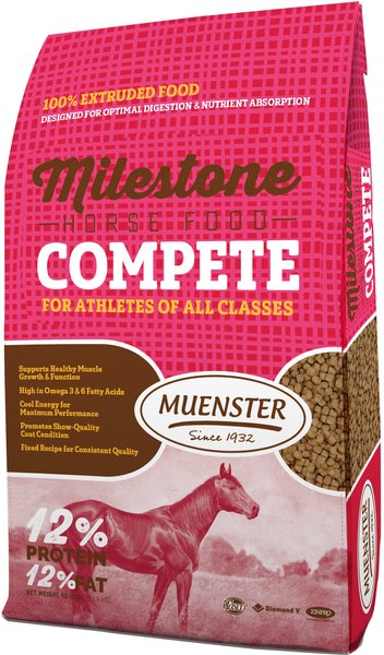 Milestone Compete High Fat Performance Horse Feed, 40-lb bag slide 1 of 1