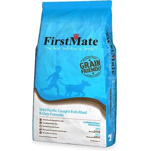 FirstMate Grain Friendly Wild Pacific Caught Fish Meal & Oats Formula Dog Food, 5-lb bag