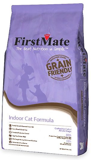 Firstmate Grain Friendly Indoor Cat Formula Cat Food, 5-lb bag slide 1 of 4