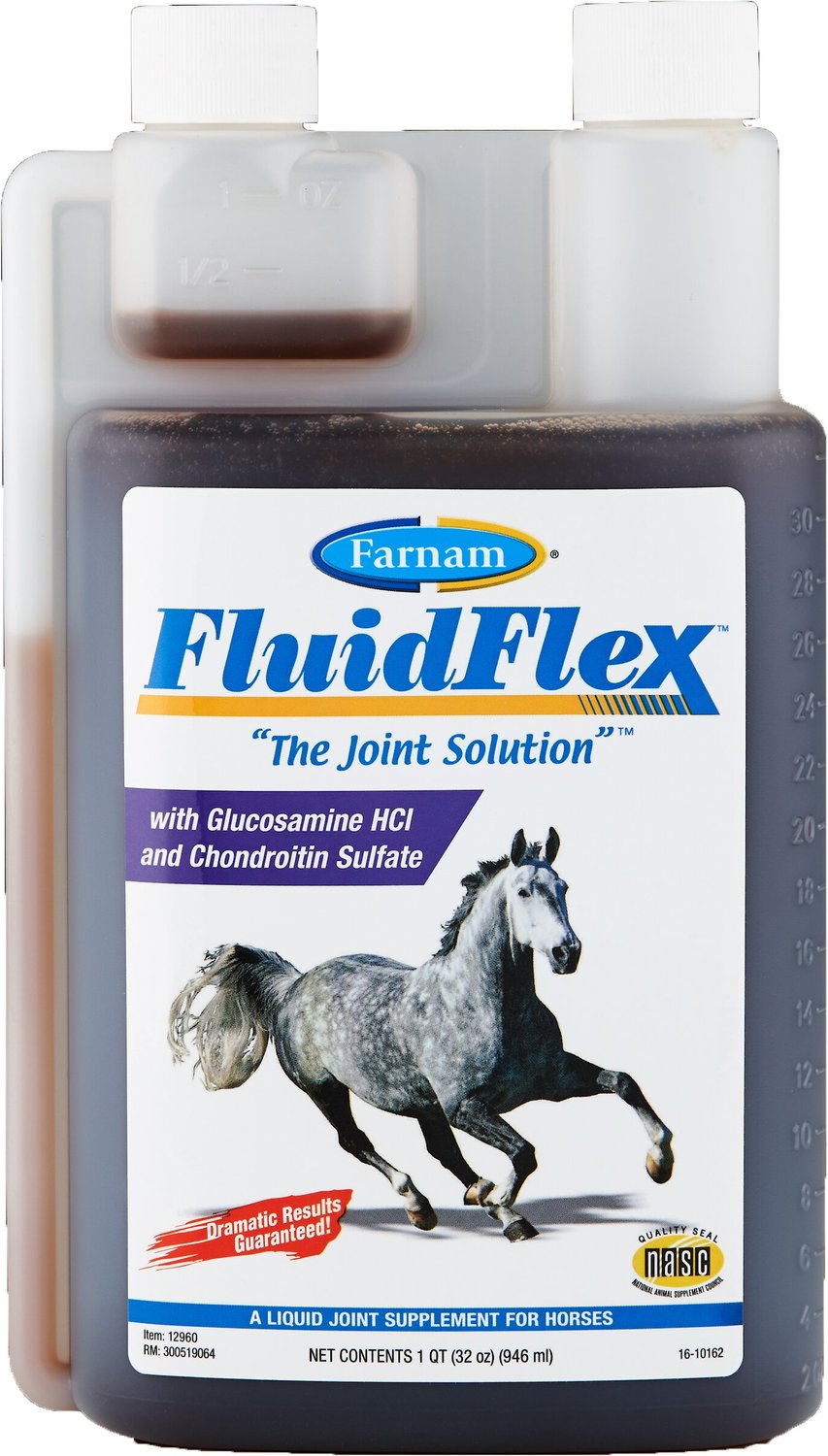 FARNAM FluidFlex Joint Solution Liquid Horse Supplement, 32oz bottle