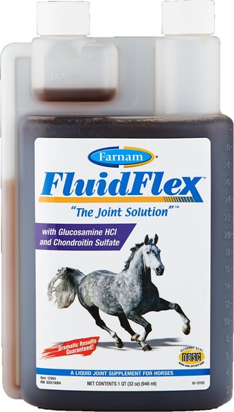 Farnam FluidFlex Joint Solution Liquid Horse Supplement, 32-oz bottle slide 1 of 7