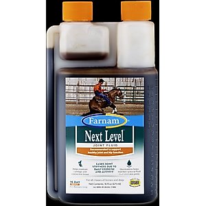Farnam Next Level Joint Fluid Supplement, Supports Healthy Hip & Joint Function for Horses & Dogs, 16-oz