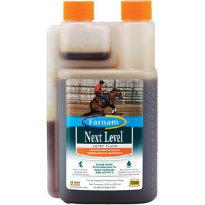 Farnam Next Level Joint Fluid Supplement, Supports Healthy Hip & Joint Function for Horses & Dogs, 16-oz