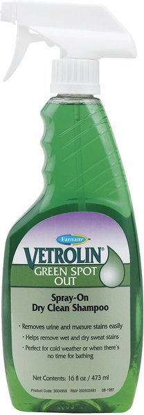 Farnam Green Spot Out Spray-On Dry Clean Horse Shampoo, 16-oz bottle slide 1 of 2