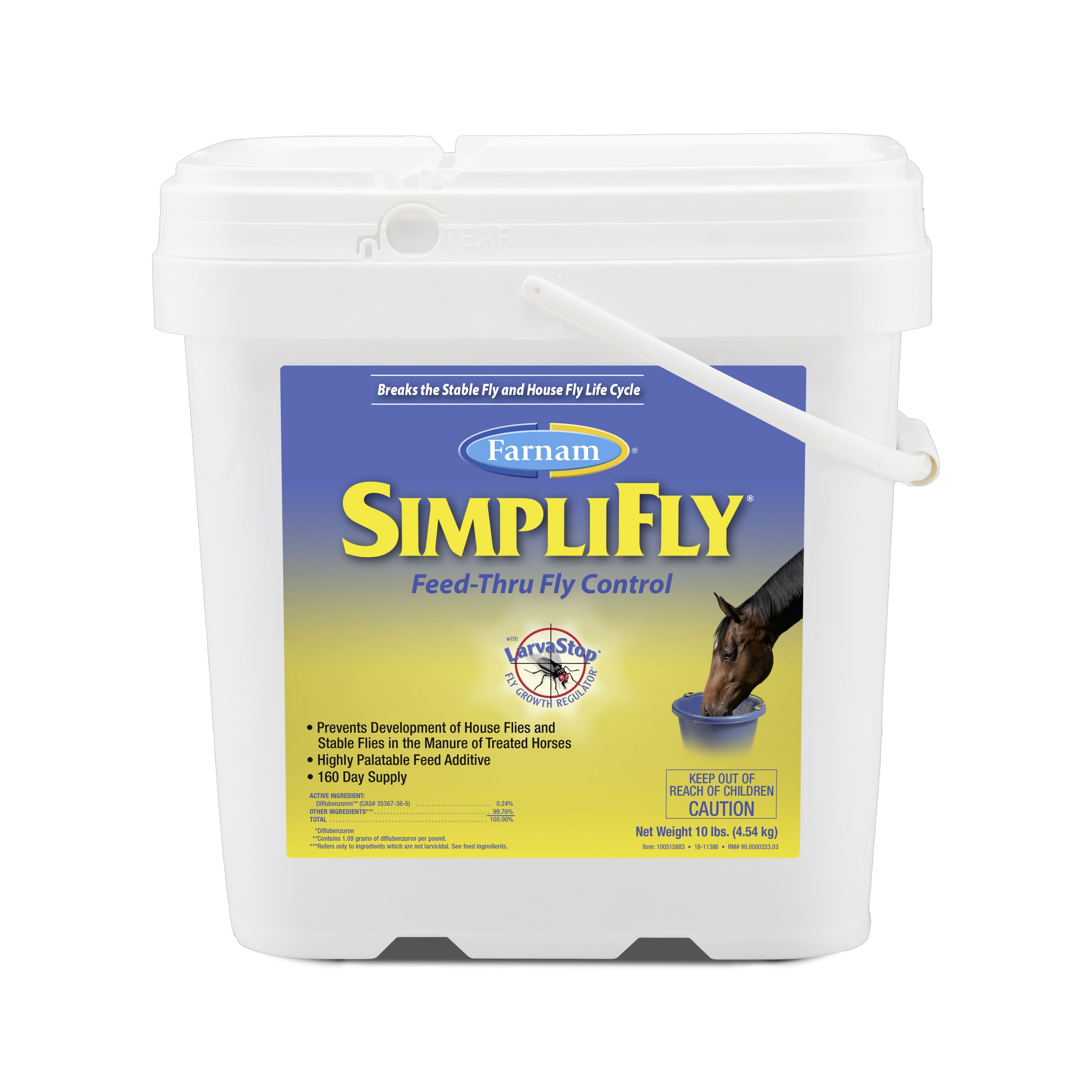FARNAM SimpliFly FeedThru Fly Control Pellets Horse Supplement