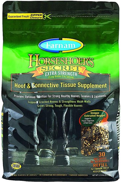 Farnam Horseshoer's Secret Extra Strength Hay Flavor Pellets Horse Supplement, 3.75-lb bucket slide 1 of 9