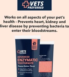 Vets Preferred Advanced Enzymatic Peanut Butter Flavor Dog Toothpaste, 3-oz bottle slide 2 of 8