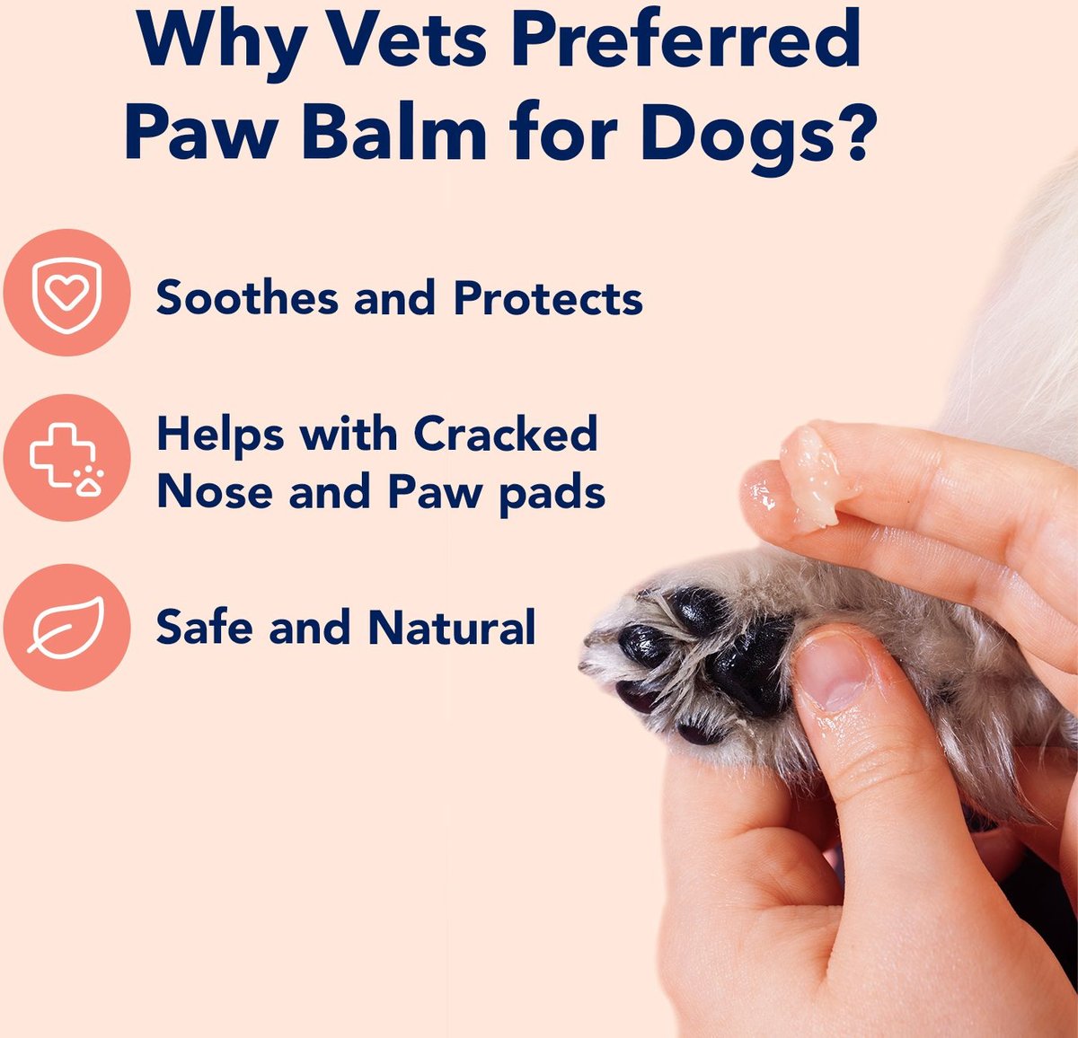 VETS PREFERRED Advanced Pad Protection Dog Paw Pad Wax, 2-oz can 