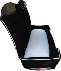 Seat Armour PetBed2Go Pet Bed Cushion & Car Seat Cover, Black, Large