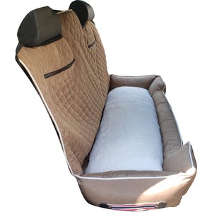 Seat Armour PetBed2Go Pet Bed Cushion & Car Seat Cover, Tan, Large