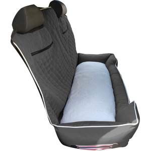 Seat Armour PetBed2Go Pet Bed Cushion & Car Seat Cover, Grey, Large