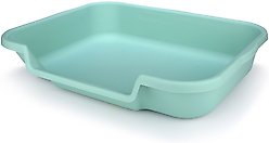 KittyGoHere Senior Cat Litter Box, Green, Large slide 1 of 2