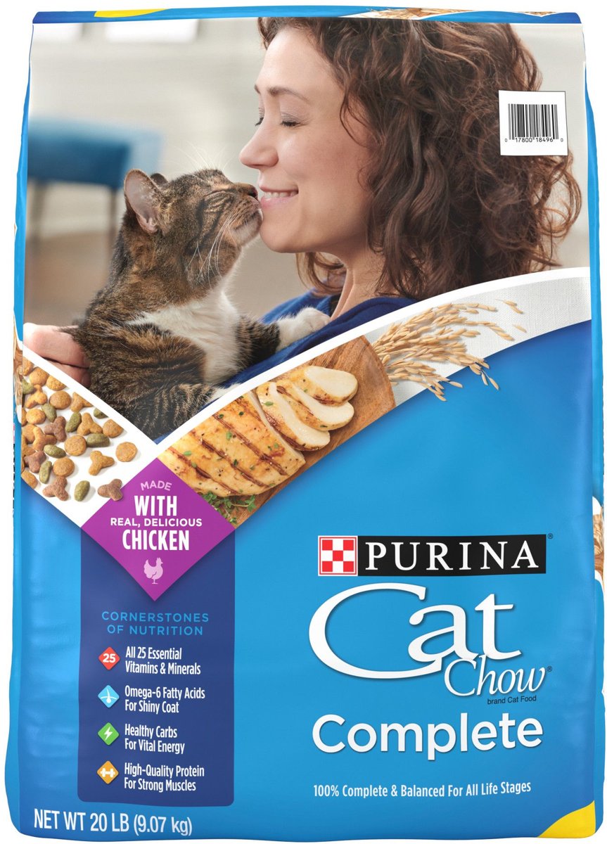 Purina cat store chow serving size