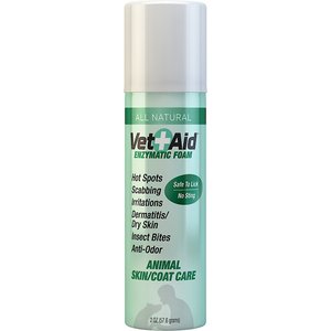 Vet Aid Enzymatic Foam for Dogs, Cats & Small Pets, 2-oz bottle