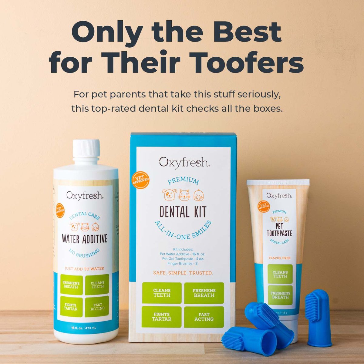 Oxyfresh Dog & Cat Dental Kit