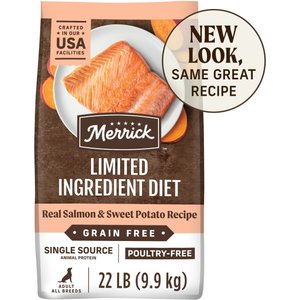 MERRICK Limited Ingredient Diet Grain Free Chicken Free Real Lamb Sweet Potato Recipe Dry Dog Food 22 lb bag Chewy