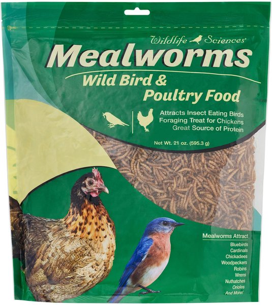 Wildlife Sciences Dried Mealworms, 21-oz bag slide 1 of 6