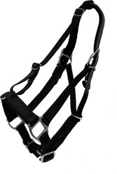 GG Equine Premium Breakaway Horse Halter, Black, Warmblood