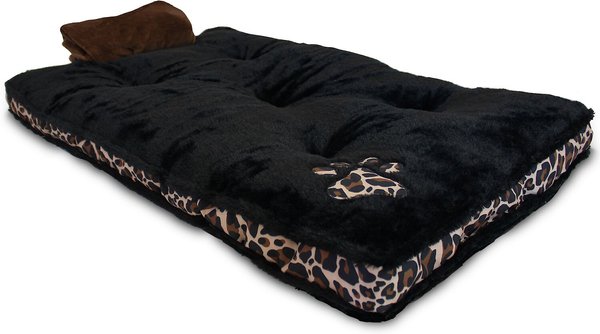 Dr. Gabby Wild Blanket & Leopard Print Dog Crate Mat, Black, Small slide 1 of 1