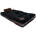 Dr. Gabby Wild Blanket & Leopard Print Dog Crate Mat, Black, Small