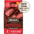 Merrick Grain-Free Dry Dog Food Real Bison, Beef & Sweet Potato Recipe, 4-lb bag