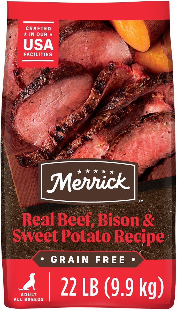 Merrick grain free real buffalo clearance and sweet potato dog food