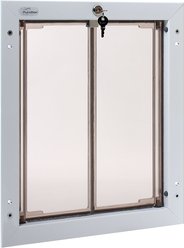 PlexiDor Performance Pet Doors Dog Door Installation, White, Large slide 1 of 9