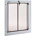 PlexiDor Performance Pet Doors Dog Door Installation, White, Large