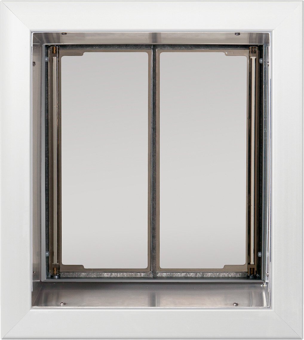 PLEXIDOR PERFORMANCE PET DOORS Dog Door Wall Installation, White