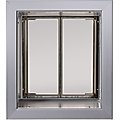 PlexiDor Performance Pet Doors Dog Door Wall Installation, Silver, Medium