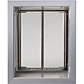 PlexiDor Performance Pet Doors Dog Door Wall Installation, Large, Silver