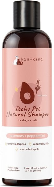 kin+kind Natural Itchy Dog & Cat Shampoo, 12-oz bottle slide 1 of 3