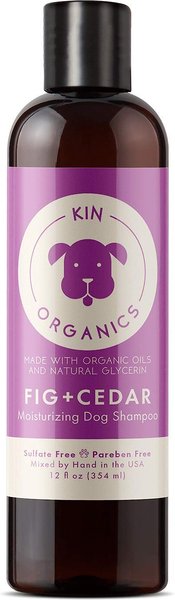 kin+kind Kin Organics Fig & Cedar Oatmeal Dog Shampoo, 12-oz bottle slide 1 of 2